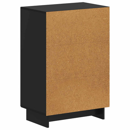 vidaXL Shoe Cabinet EDE 59.5 x 39.5 x 90 cm Engineered Wood Black