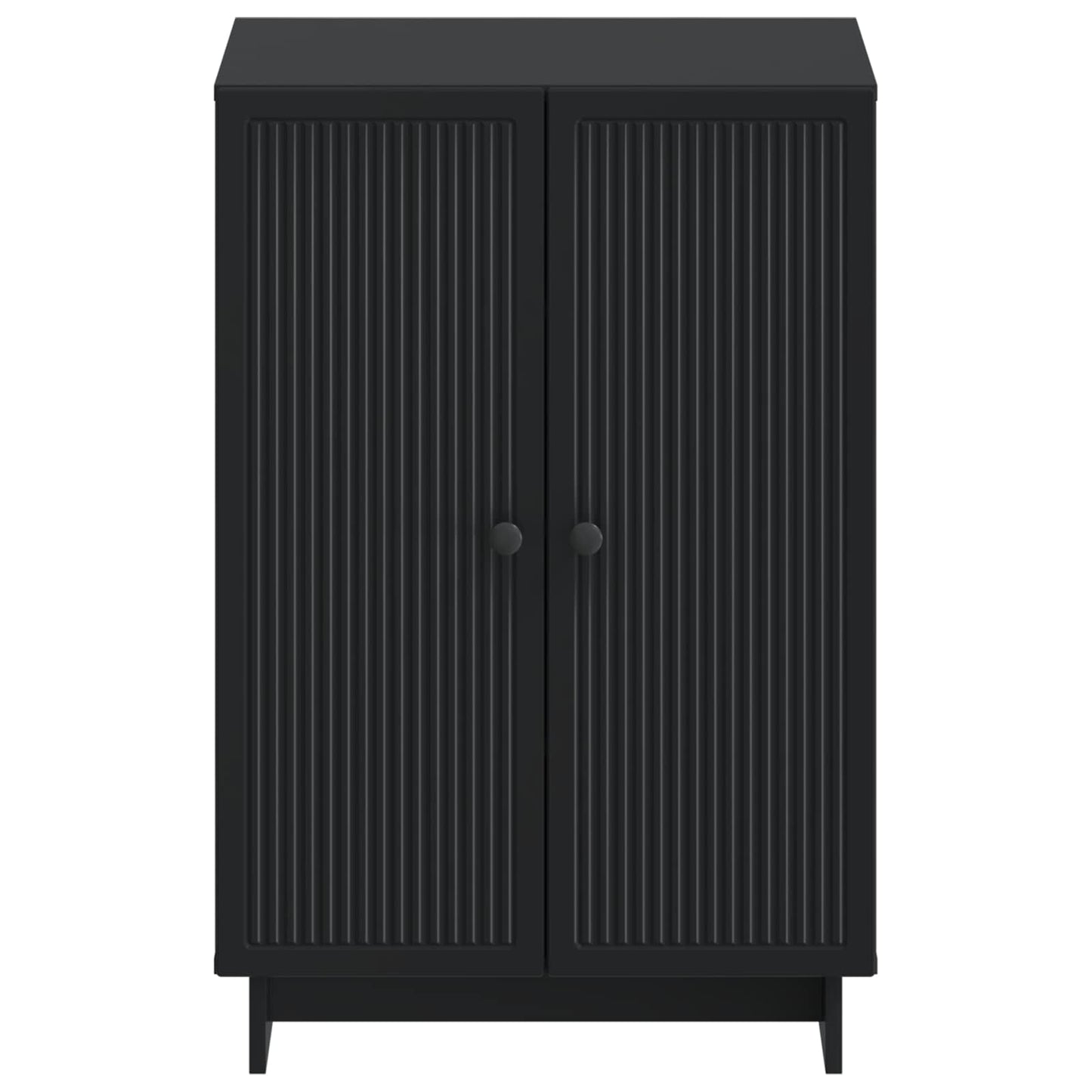 vidaXL Shoe Cabinet EDE 59.5 x 39.5 x 90 cm Engineered Wood Black