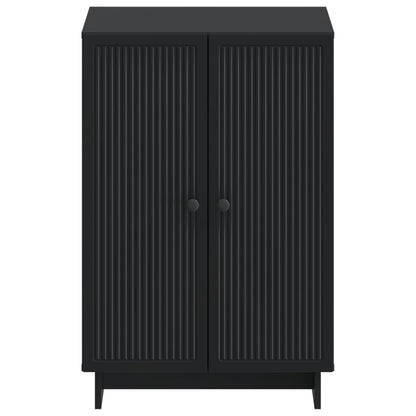 vidaXL Shoe Cabinet EDE 59.5 x 39.5 x 90 cm Engineered Wood Black