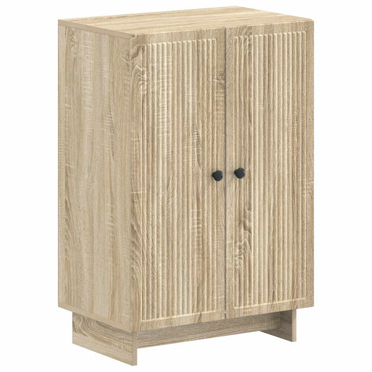 vidaXL Shoe Cabinet EDE 59.5 x 39.5 x 90 cm Engineered Wood Sonoma Oak