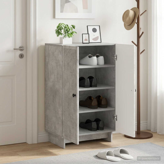 vidaXL Shoe Cabinet EDE 59.5 x 39.5 x 90 cm Engineered Wood