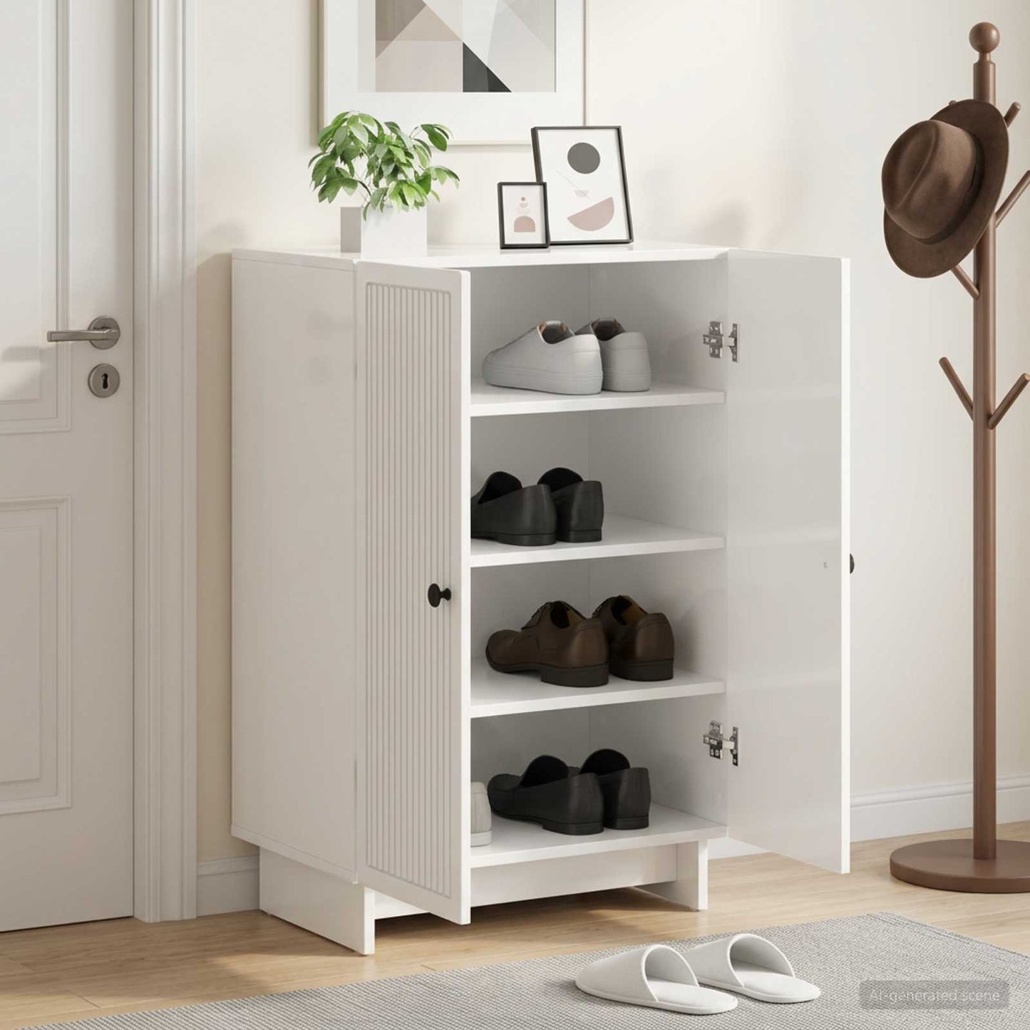 vidaXL Shoe Cabinet EDE 59.5 x 39.5 x 90 cm Engineered Wood