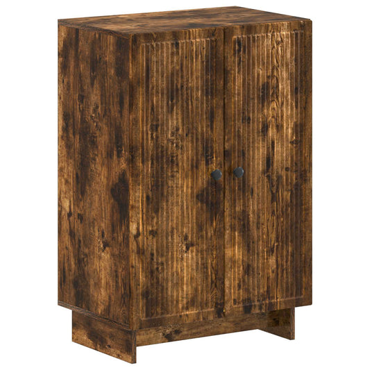 vidaXL Shoe Cabinet EDE 59.5 x 39.5 x 90 cm Engineered Wood Smoked Oak