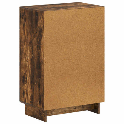 vidaXL Shoe Cabinet EDE 59.5 x 39.5 x 90 cm Engineered Wood Smoked Oak
