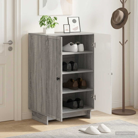 vidaXL Shoe Cabinet EDE 59.5 x 39.5 x 90 cm Engineered Wood