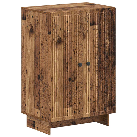 vidaXL Shoe Cabinet EDE 59.5 x 39.5 x 90 cm Engineered Wood Old Wood