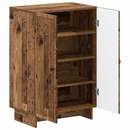 vidaXL Shoe Cabinet EDE 59.5 x 39.5 x 90 cm Engineered Wood Old Wood