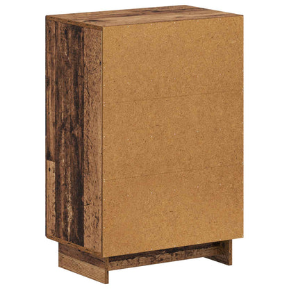 vidaXL Shoe Cabinet EDE 59.5 x 39.5 x 90 cm Engineered Wood Old Wood