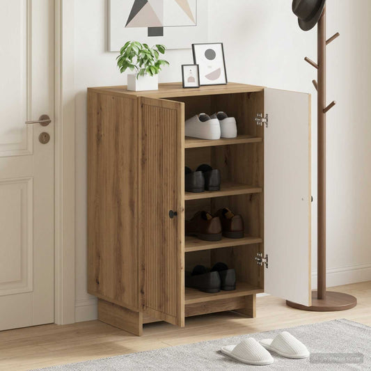 vidaXL Shoe Cabinet EDE 59.5 x 39.5 x 90 cm Engineered Wood