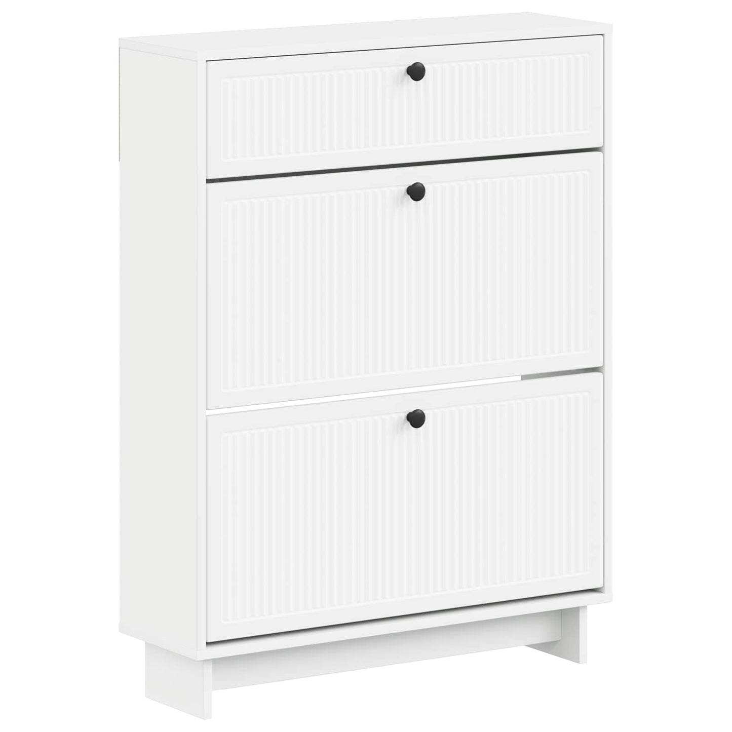 vidaXL Shoe Cabinet EDE 78 x 24 x 103 cm Engineered Wood White