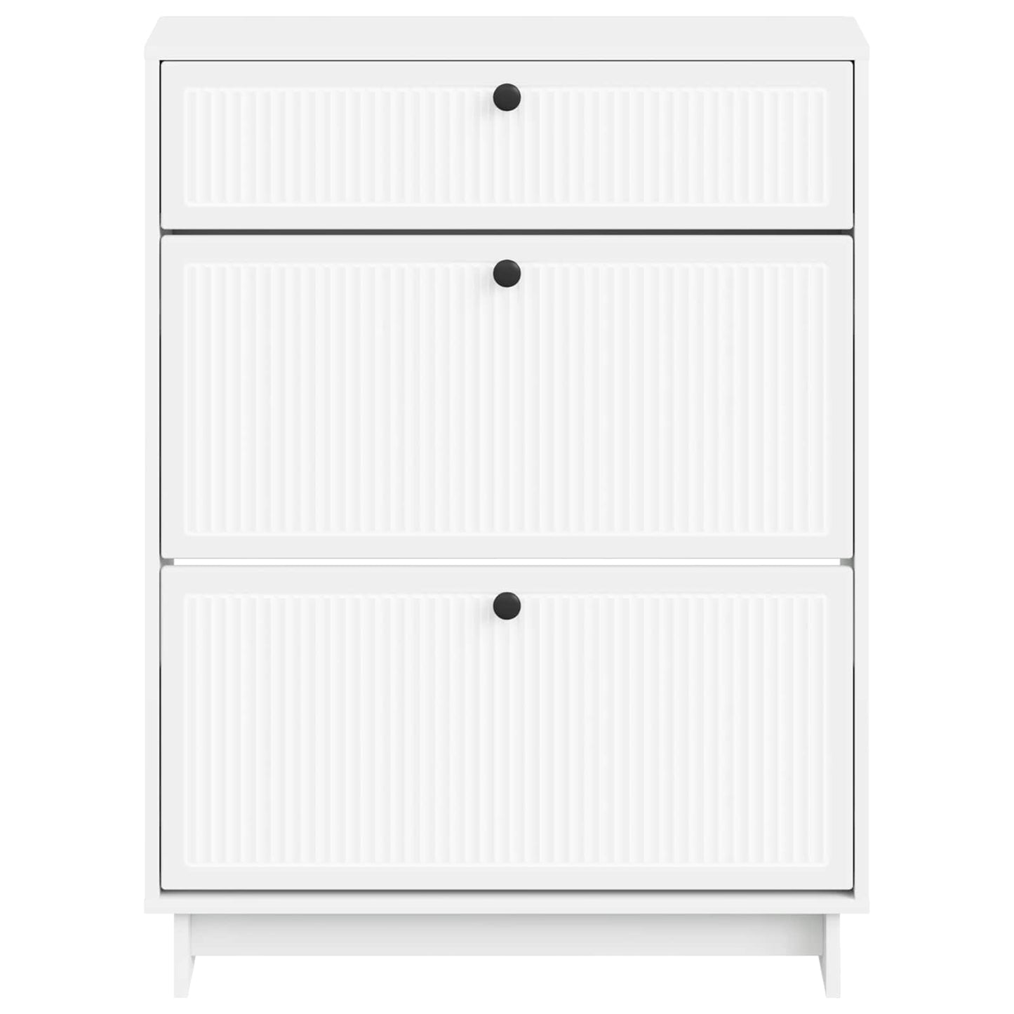 vidaXL Shoe Cabinet EDE 78 x 24 x 103 cm Engineered Wood White
