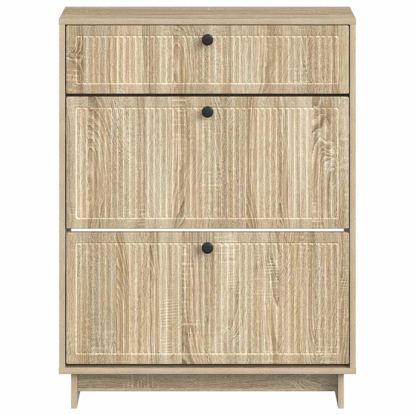 vidaXL Shoe Cabinet EDE 78 x 24 x 103 cm Engineered Wood Sonoma Oak