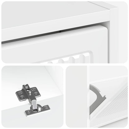 vidaXL Shoe Cabinet EDE 78 x 24 x 103 cm Engineered Wood