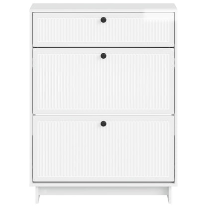 vidaXL Shoe Cabinet EDE 78 x 24 x 103 cm Engineered Wood
