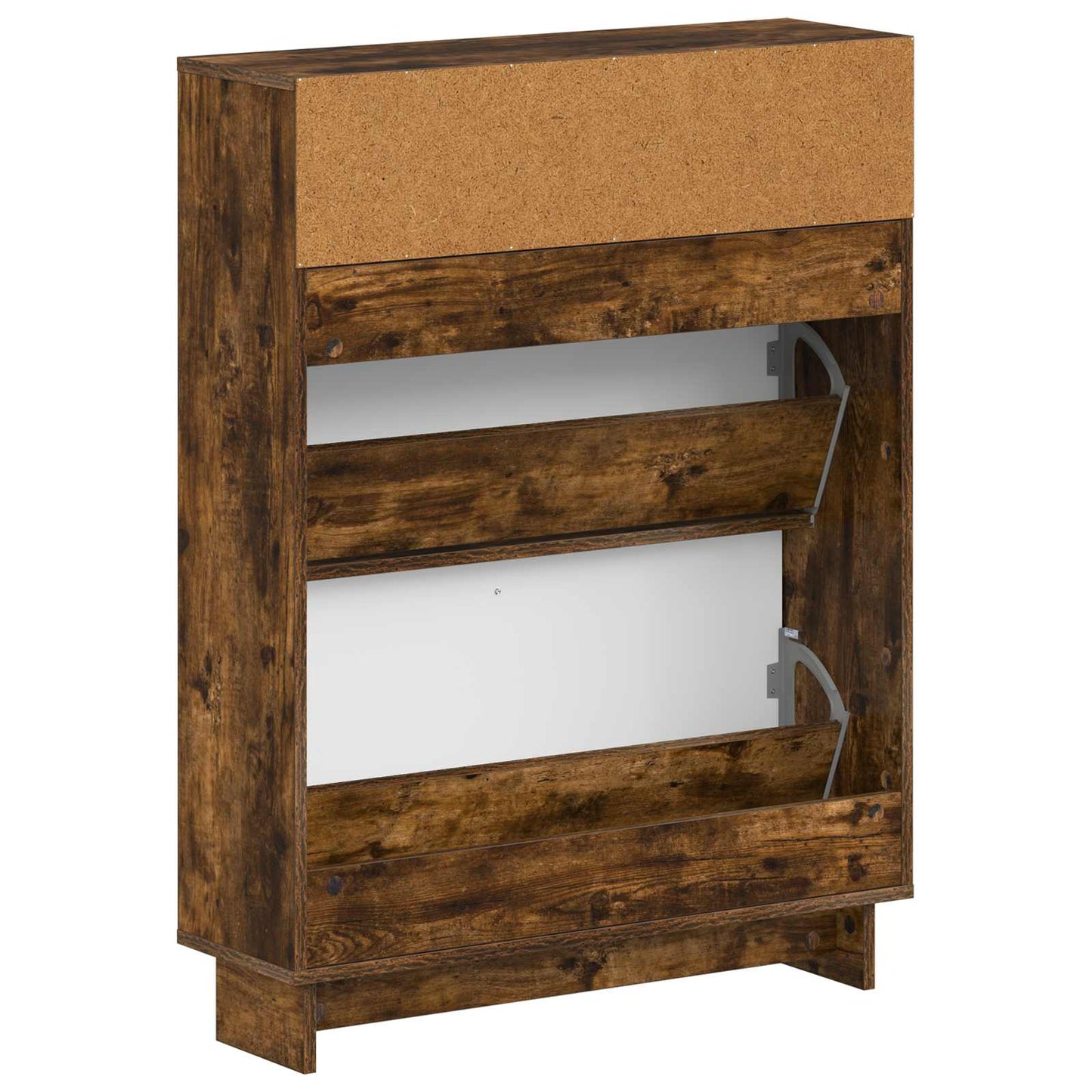 vidaXL Shoe Cabinet EDE 78 x 24 x 103 cm Engineered Wood Smoked Oak