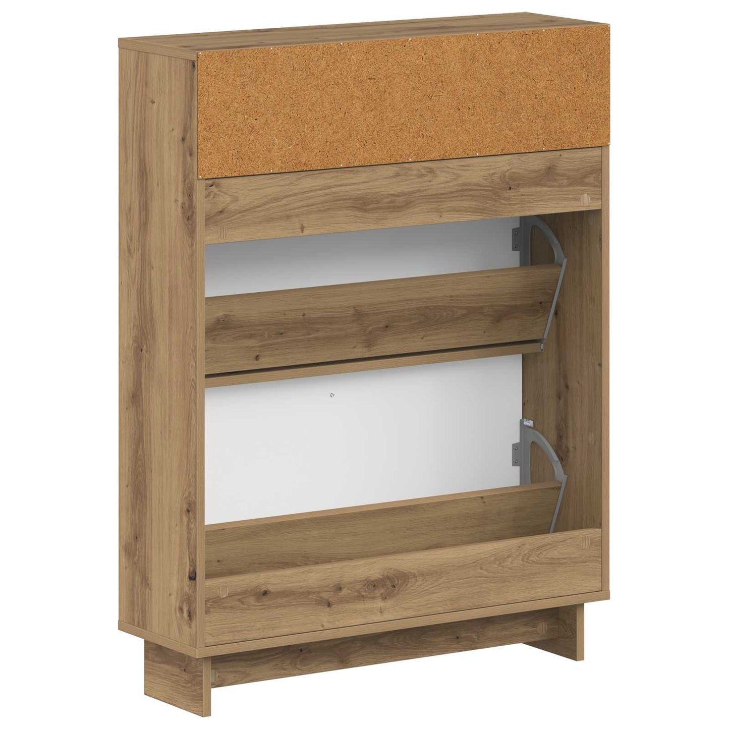 vidaXL Shoe Cabinet EDE 78 x 24 x 103 cm Engineered Wood Artisan Oak