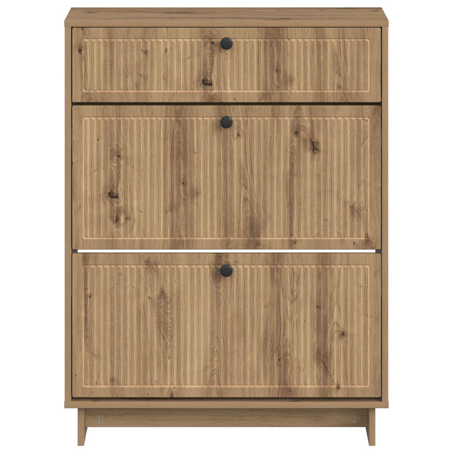 vidaXL Shoe Cabinet EDE 78 x 24 x 103 cm Engineered Wood Artisan Oak