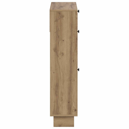 vidaXL Shoe Cabinet EDE 78 x 24 x 103 cm Engineered Wood Artisan Oak