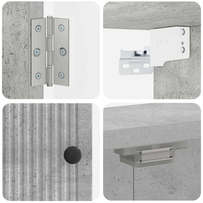 vidaXL Dartboard Cabinet EDE Concrete Grey 52.5 x 10.5 x 53.5 cm