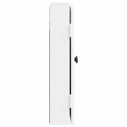 vidaXL Dartboard Cabinet EDE High Gloss White 52.5 x 10.5 x 53.5 cm