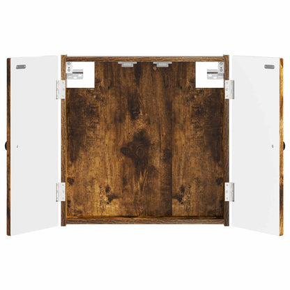 vidaXL Dartboard Cabinet EDE Smoked Oak 52.5 x 10.5 x 53.5 cm