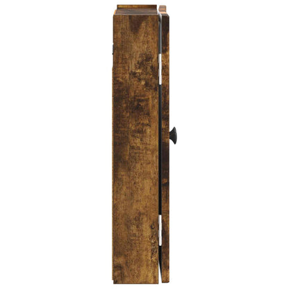 vidaXL Dartboard Cabinet EDE Smoked Oak 52.5 x 10.5 x 53.5 cm