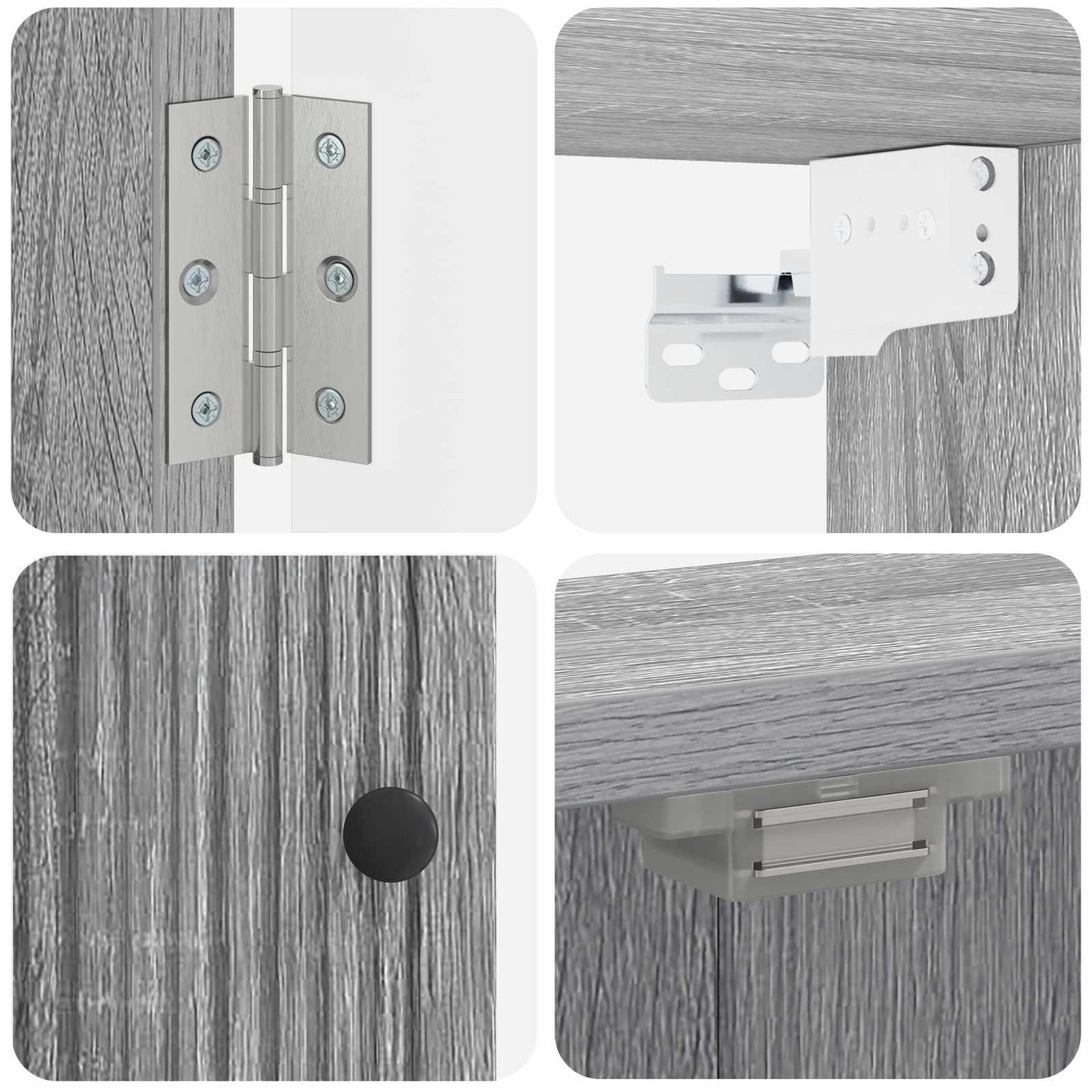 vidaXL Dartboard Cabinet EDE Grey Sonoma 52.5 x 10.5 x 53.5 cm