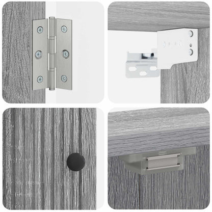 vidaXL Dartboard Cabinet EDE Grey Sonoma 52.5 x 10.5 x 53.5 cm