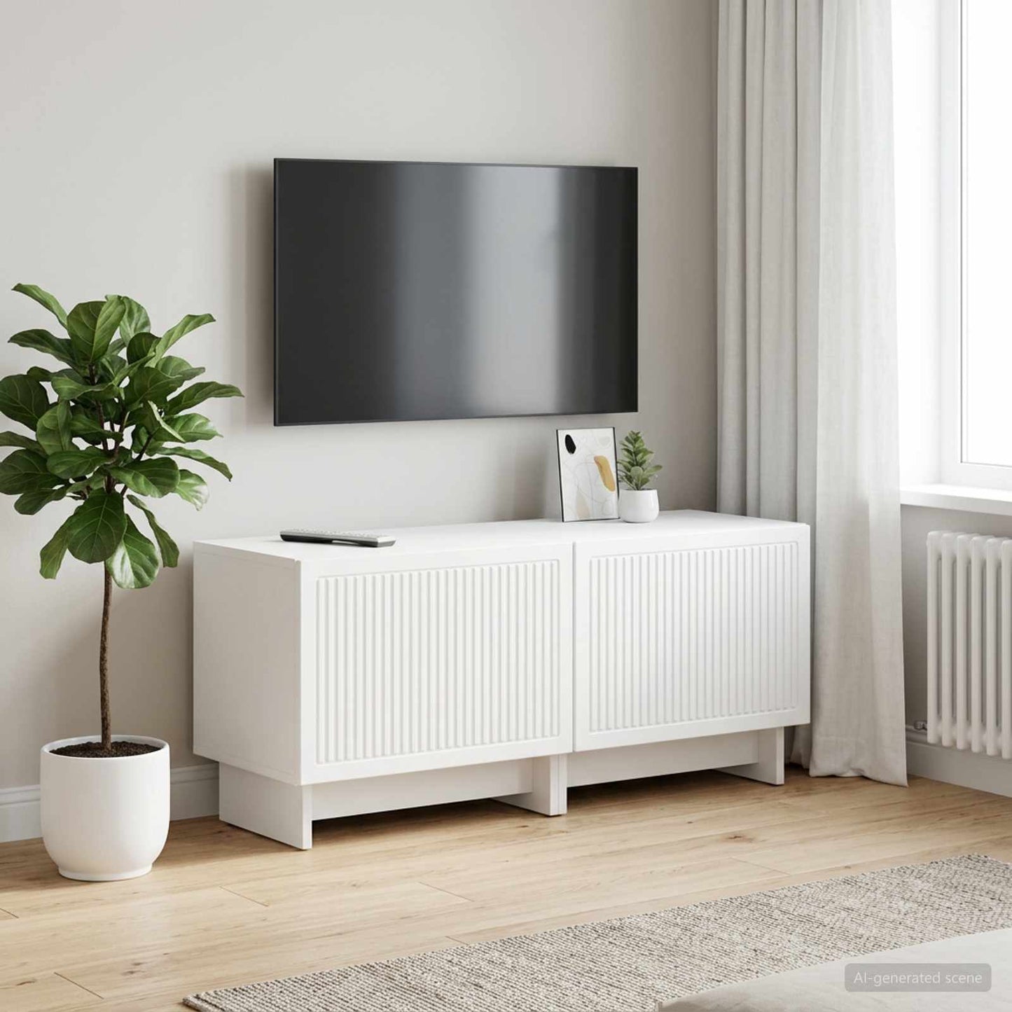vidaXL TV Cabinet White Engineered Wood