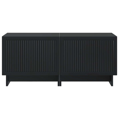 vidaXL TV Cabinet Black Engineered Wood