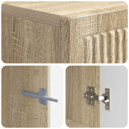 vidaXL TV Cabinet Sonoma Oak Engineered Wood