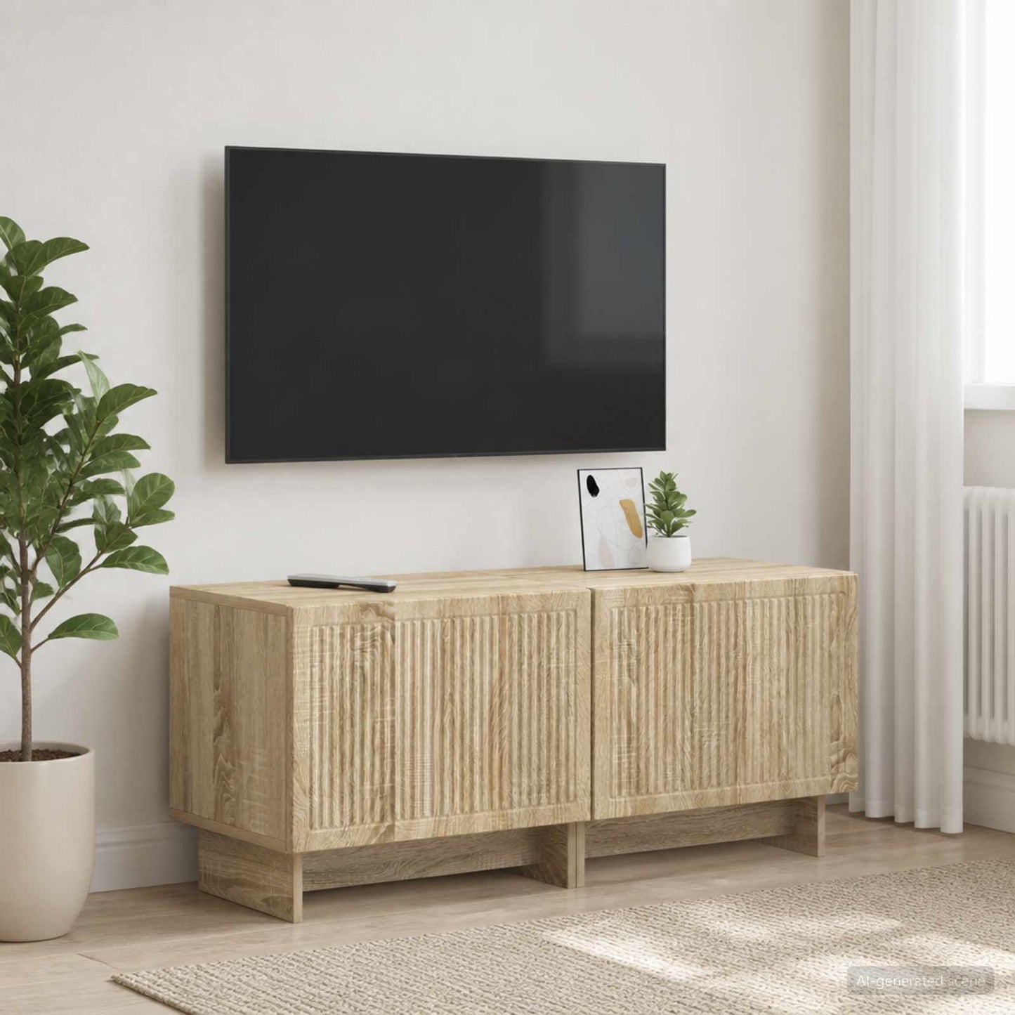 vidaXL TV Cabinet Sonoma Oak Engineered Wood