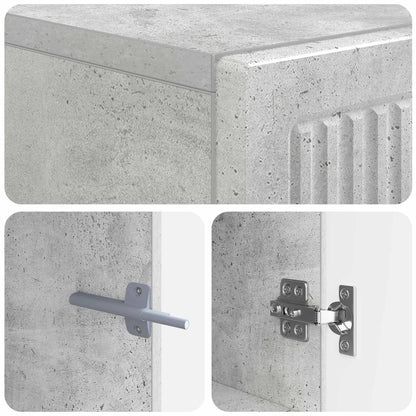 vidaXL TV Cabinet Concrete Grey Engineered Wood
