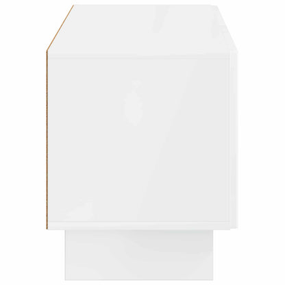 vidaXL TV Cabinet High Gloss White Engineered Wood
