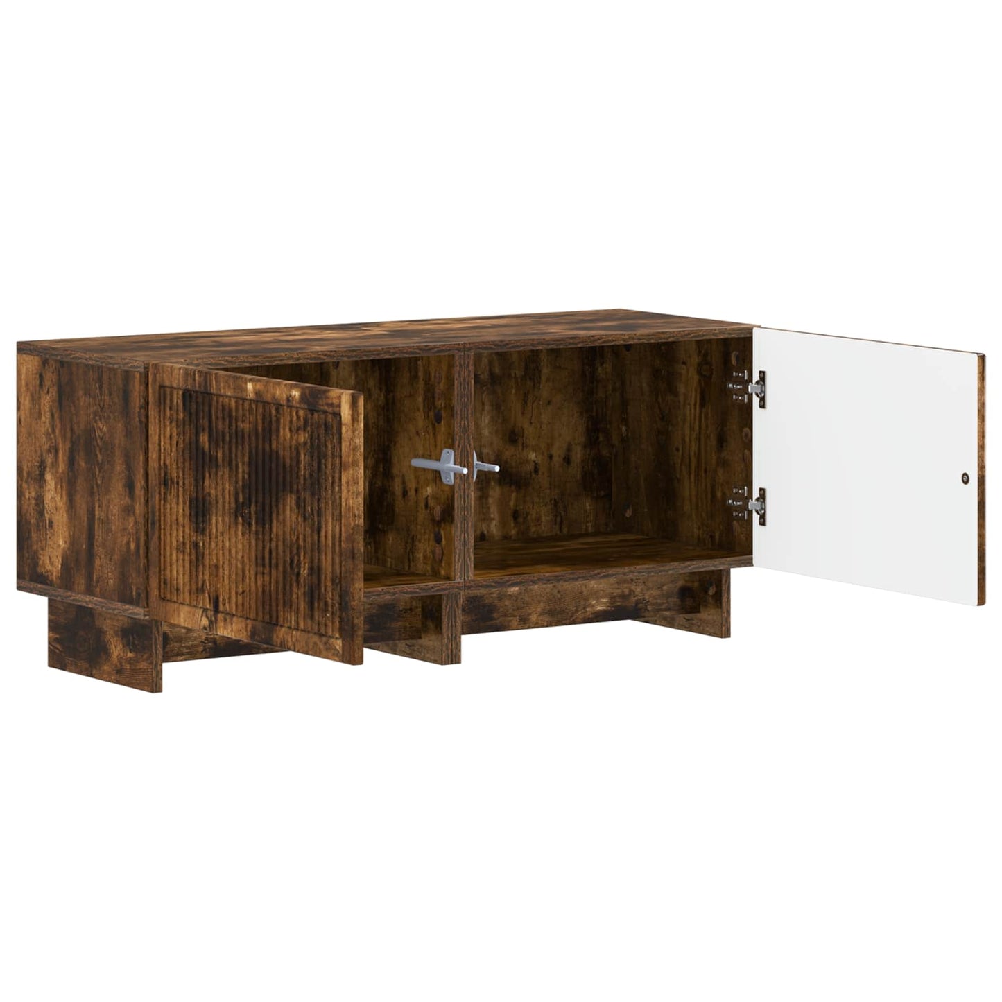 vidaXL TV Cabinet Smoked Oak Engineered Wood
