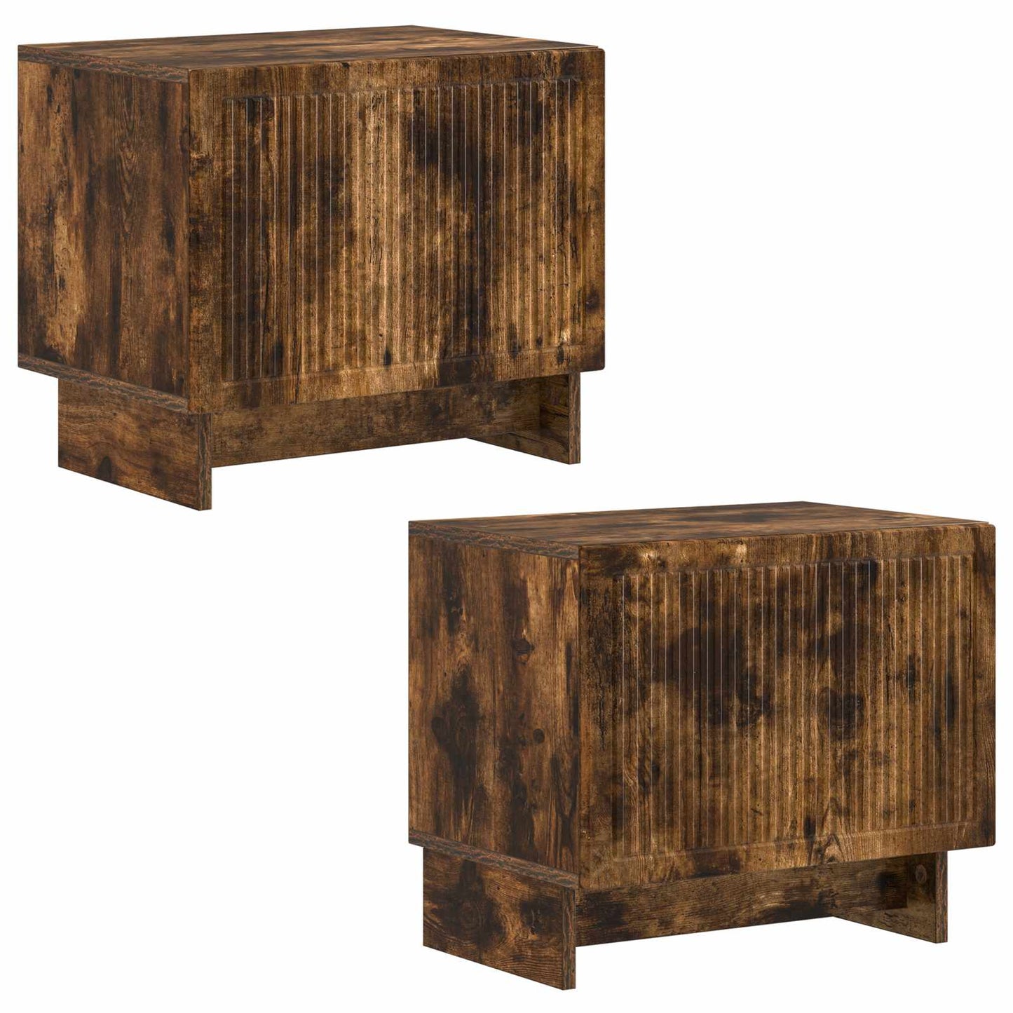 vidaXL TV Cabinet Smoked Oak Engineered Wood