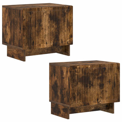 vidaXL TV Cabinet Smoked Oak Engineered Wood