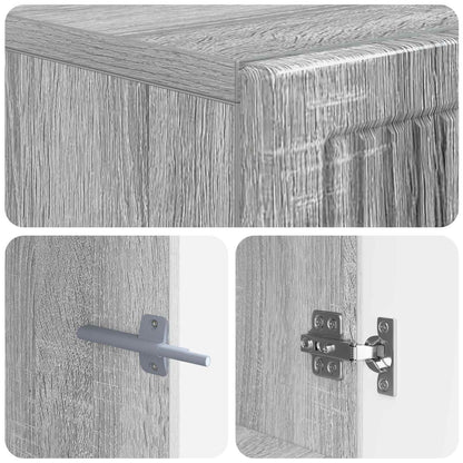 vidaXL TV Cabinet Grey Sonoma Engineered Wood