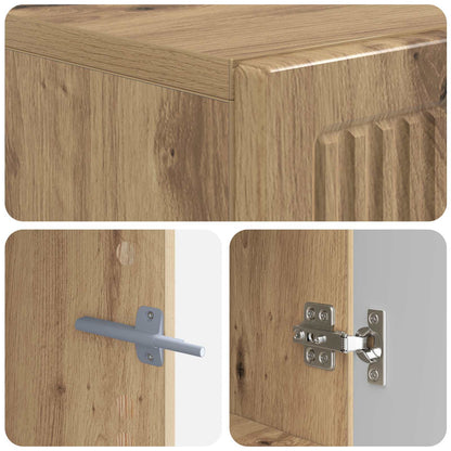 vidaXL TV Cabinet Artisan Oak Engineered Wood