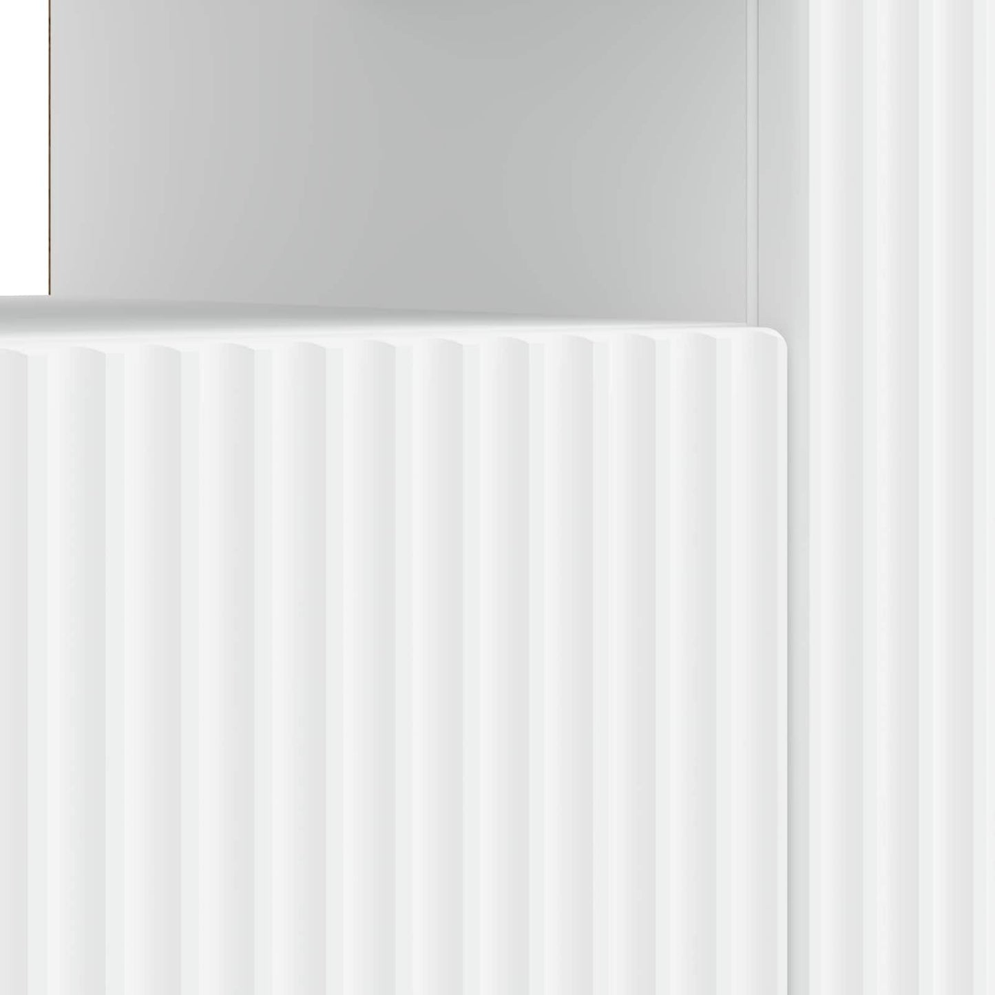 vidaXL LED TV Cabinet White Engineered Wood