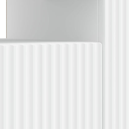 vidaXL LED TV Cabinet White Engineered Wood
