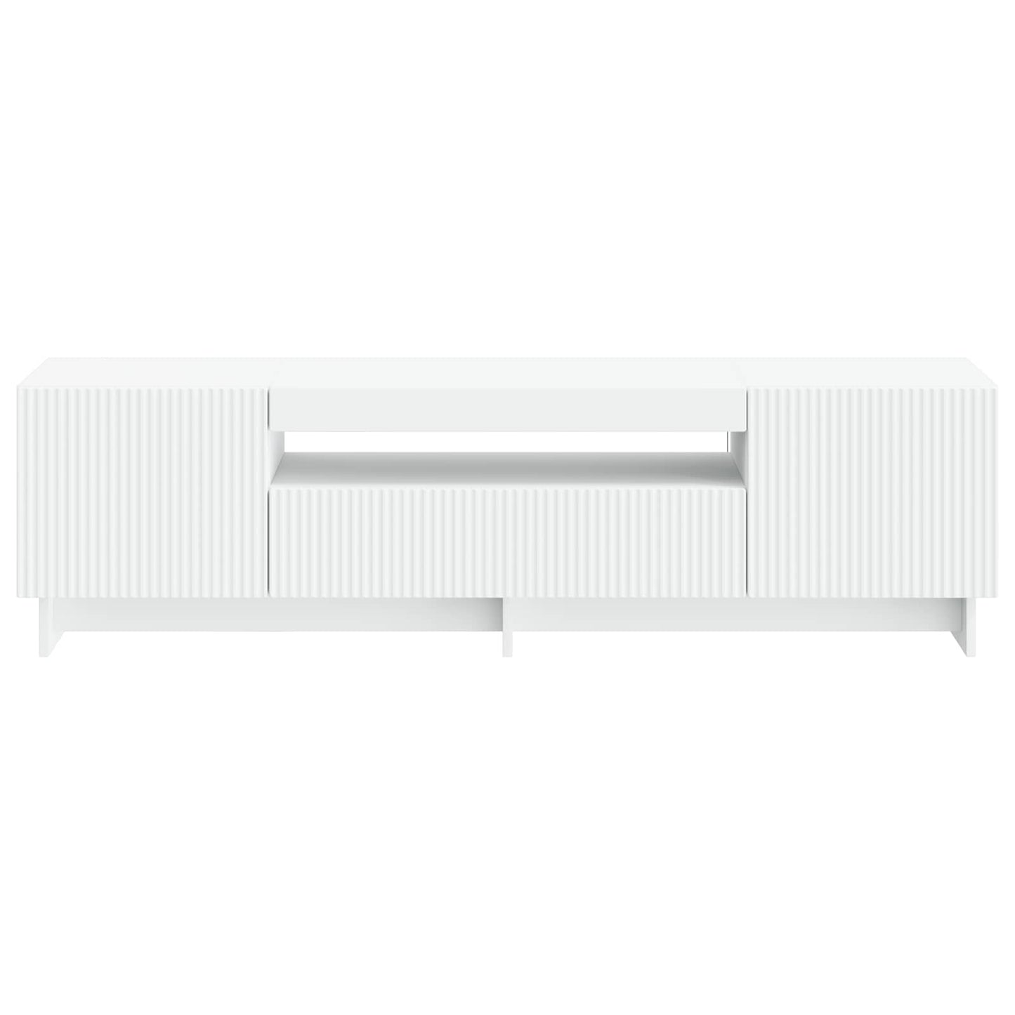 vidaXL LED TV Cabinet White Engineered Wood