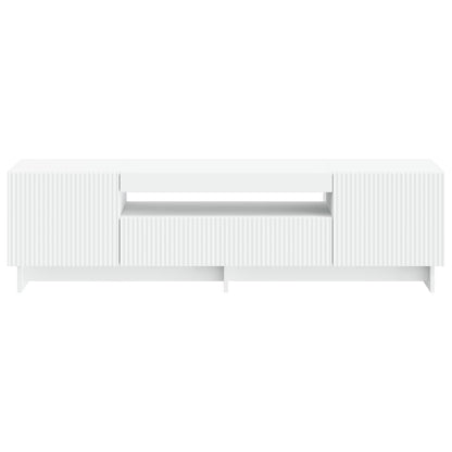 vidaXL LED TV Cabinet White Engineered Wood