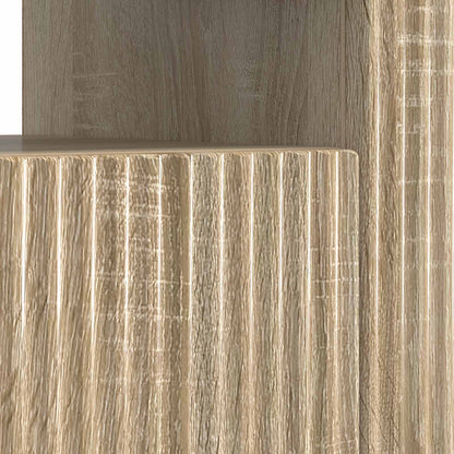 vidaXL LED TV Cabinet Sonoma Oak Engineered Wood