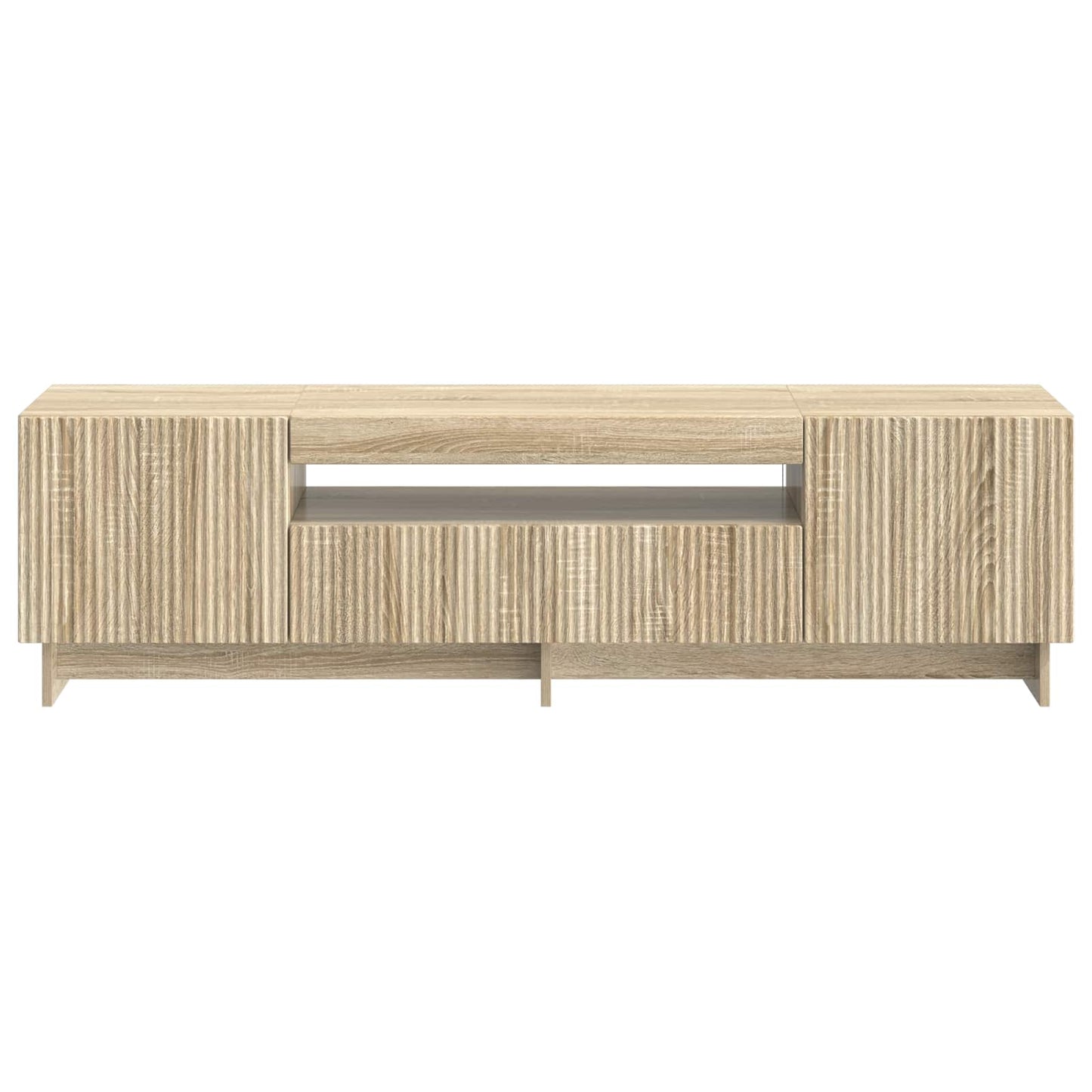 vidaXL LED TV Cabinet Sonoma Oak Engineered Wood