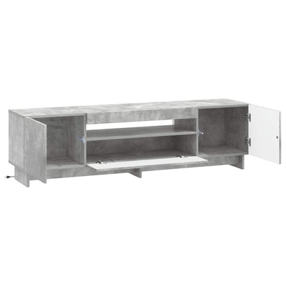 vidaXL LED TV Cabinet Concrete Grey Engineered Wood