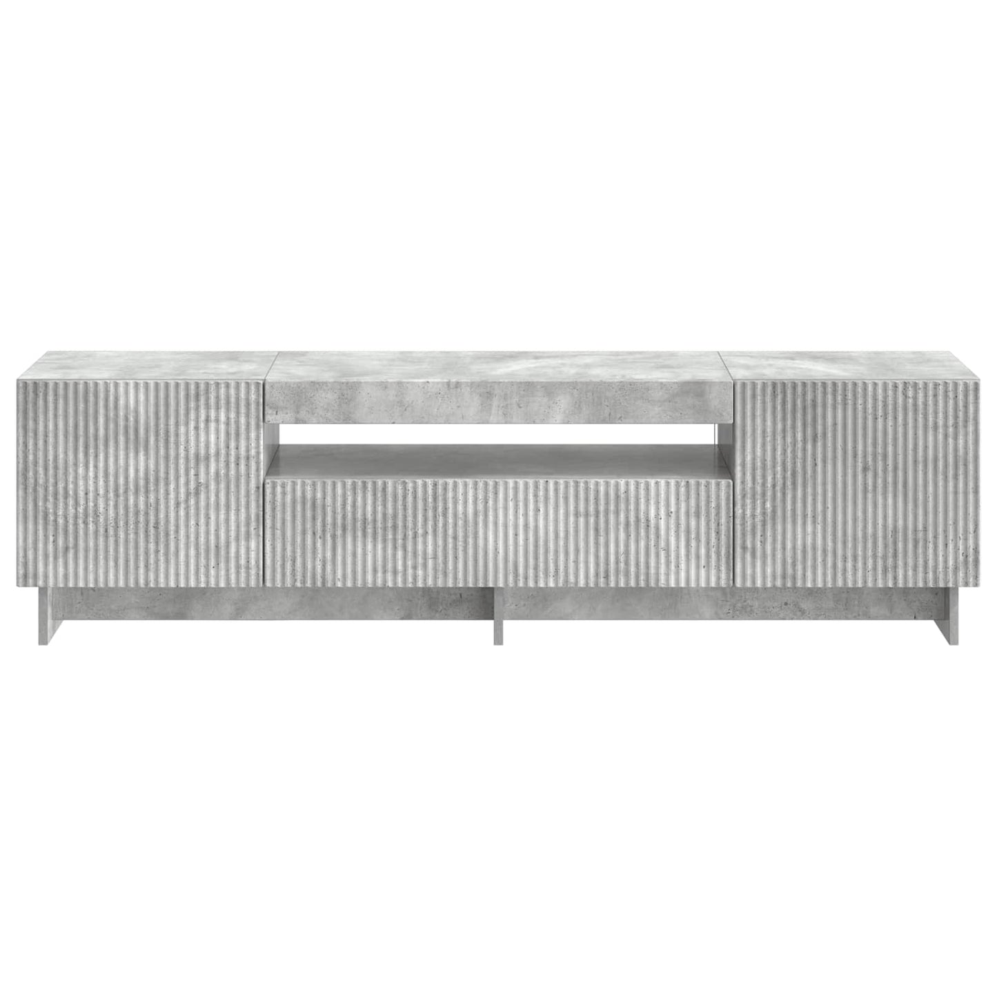 vidaXL LED TV Cabinet Concrete Grey Engineered Wood