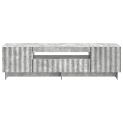vidaXL LED TV Cabinet Concrete Grey Engineered Wood