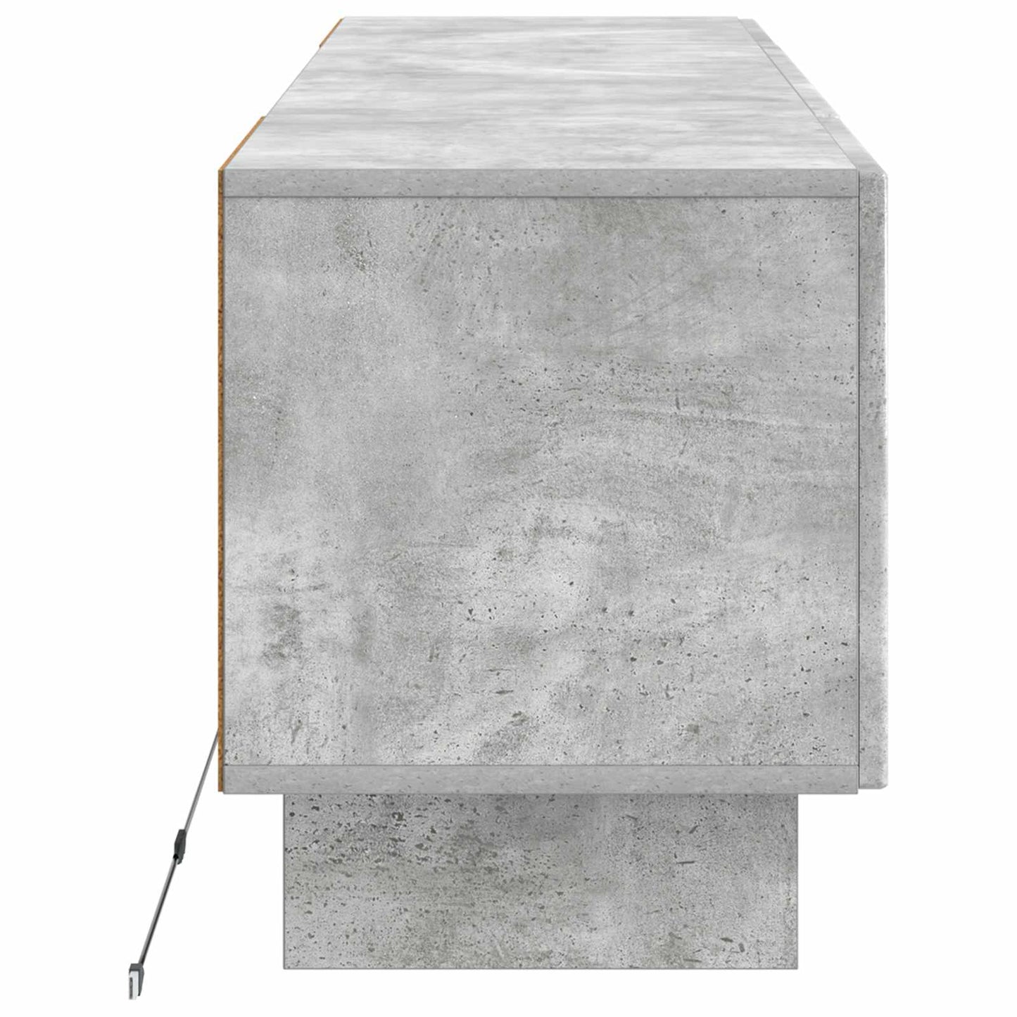 vidaXL LED TV Cabinet Concrete Grey Engineered Wood