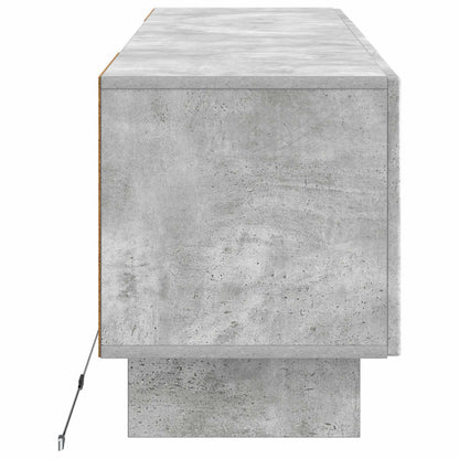 vidaXL LED TV Cabinet Concrete Grey Engineered Wood